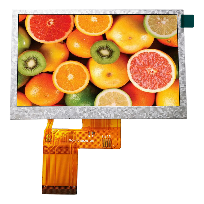 4.3 inch IPS wide temperature LCD with resistive capacitive touch screen horizontal screen