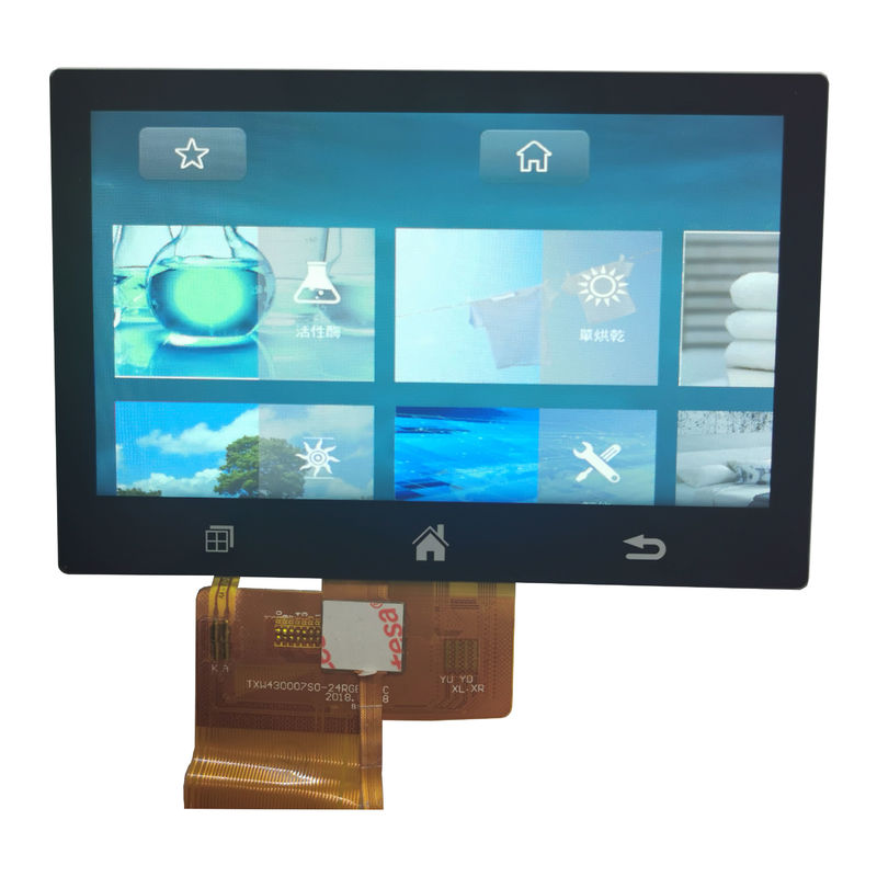 4.3 Inch 50 Pin 800xRGBx480 TFT LCD Touch Screen With IPS Panel